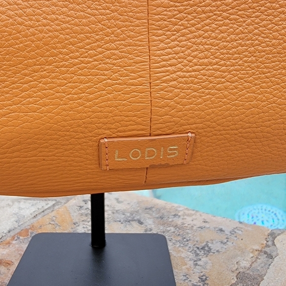 Lodis Texas Leather Sutton Tote/crossbody In Nectarine - Picture 8 of 16
